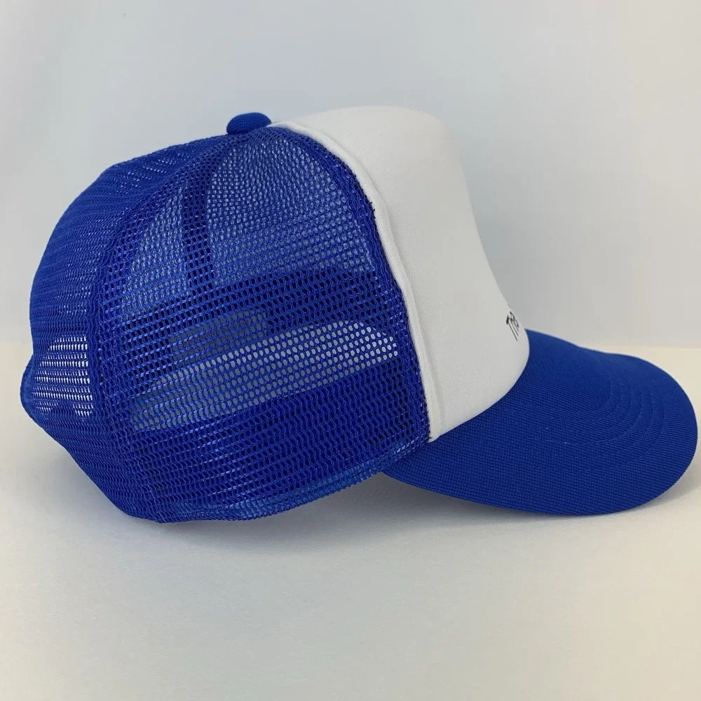 AT&T Hat The Right Choice Blue White Mesh Snapback OSFA Trucker Cap Vintage